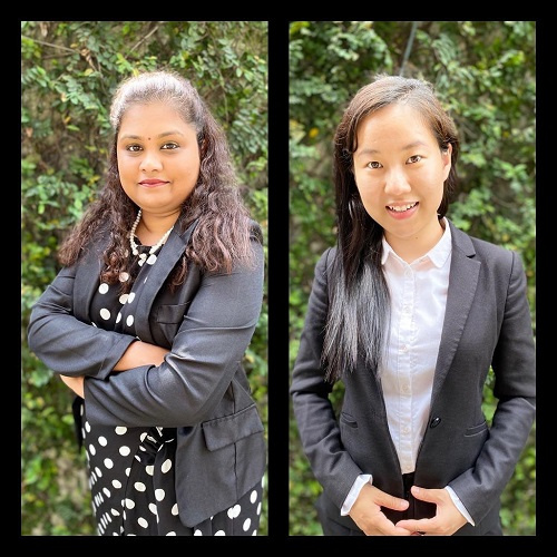 Sujatha Selliah and Amanda Loh